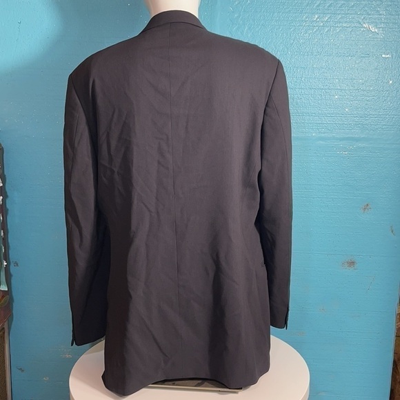 HUGO BOSS Barneys New York Wool Suit Jacket Navy Blue Blazer Men’s Size 42L - Picture 12 of 16